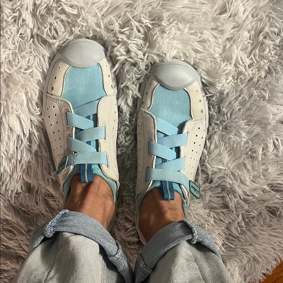 L.L. Bean Shoes - LL Bean Stylish Blue and White Sneakers
